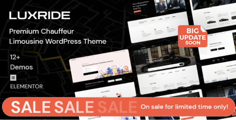 Luxride - Chauffeur Limousine Transport & Car Hire WordPress Theme