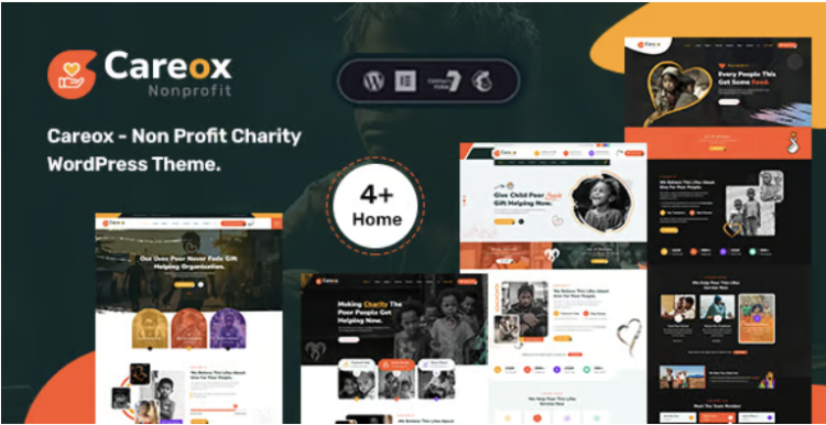 Careox - Non Profit Charity WordPress Theme