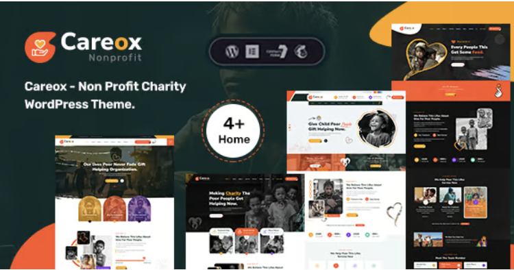 Careox - Non Profit Charity WordPress Theme