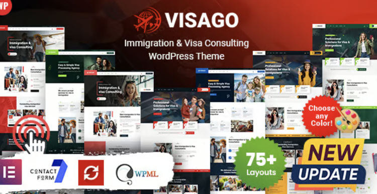 Visa Go - Immigration and Visa Consulting WordPress Theme