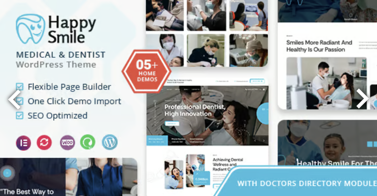 Happysmile - Medical and Dentist WordPress Theme