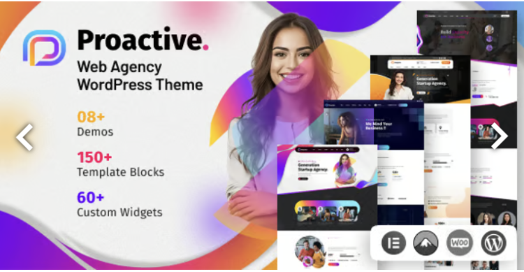 Proactive - Web Design Agency WordPress Theme