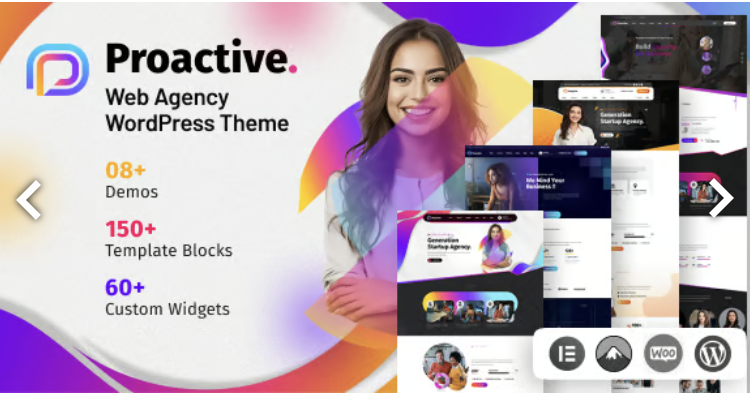 Proactive - Web Design Agency WordPress Theme