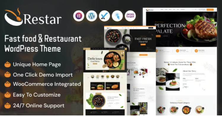 Restar - Fast Food & Restaurant WordPress Theme