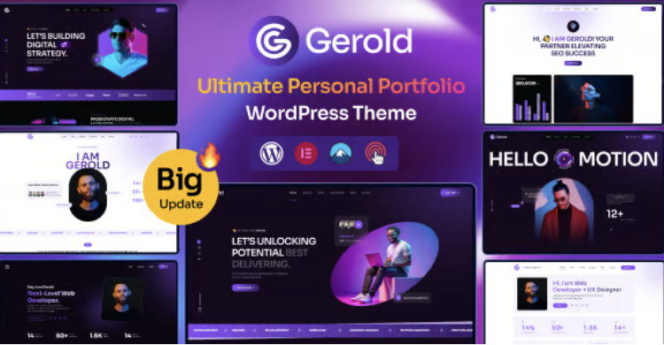 Gerold - Personal Portfolio WordPress Theme