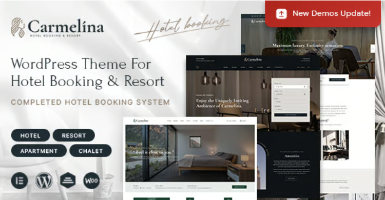 Carmelina - Hotel Booking WordPress Theme