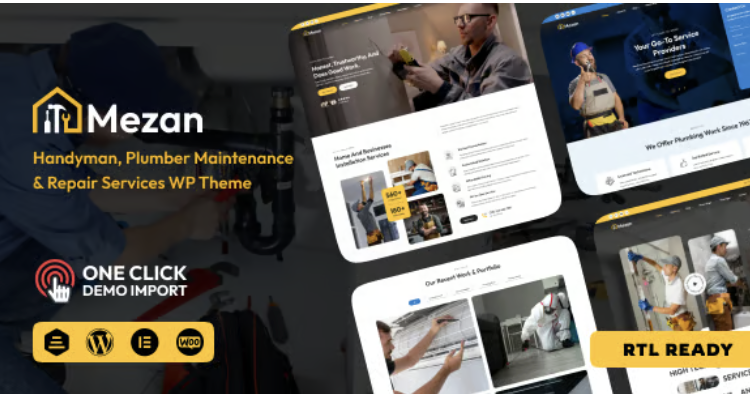 Mezon - Plumber, Handyman WordPress Theme