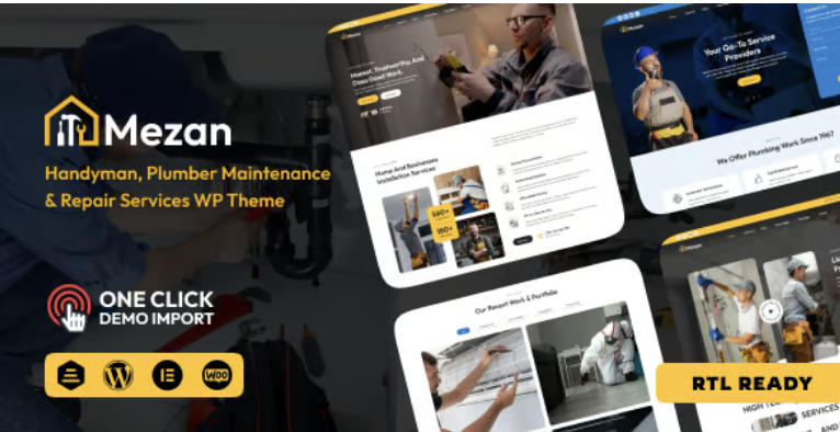 Mezon - Plumber, Handyman WordPress Theme
