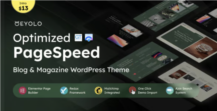 Eyolo - Blog & Magazine & News WordPress Theme