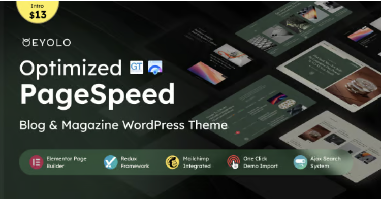 Eyolo - Blog & Magazine & News WordPress Theme