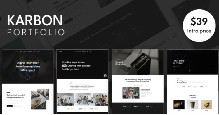 Karbon - Minimal & Creative Portfolio WordPress Theme