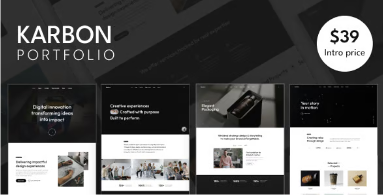 Karbon - Minimal & Creative Portfolio WordPress Theme