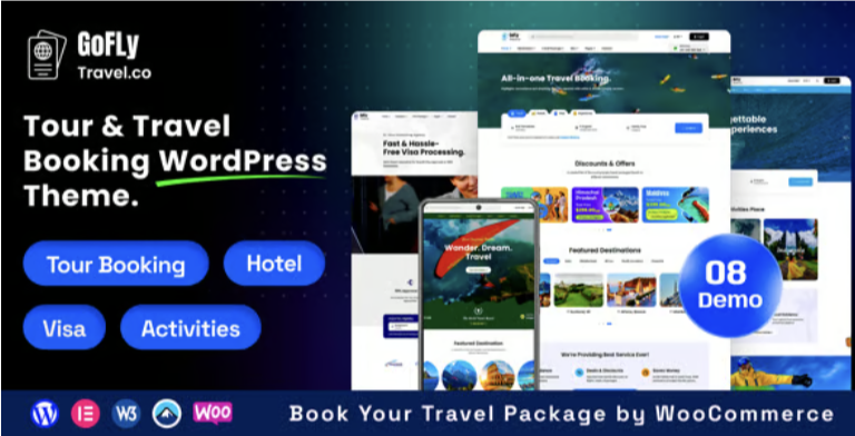 Gofly - Tour and Travel Booking WordPress Theme