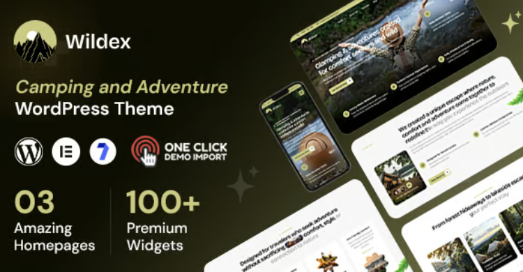Wildex - Camping and Adventure WordPress Theme