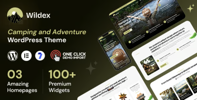 Wildex - Camping and Adventure WordPress Theme
