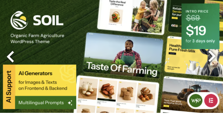 Soil - Organic Farm Agriculture WordPress Theme 2 Soil - Organic Farm Agriculture WordPress Theme