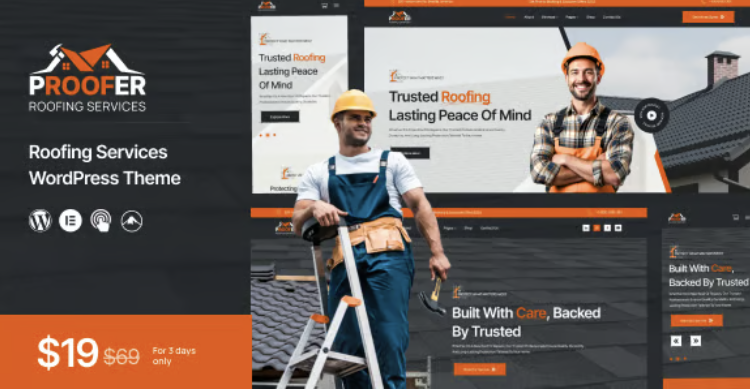 Proofer - Roofing Services WordPress Theme