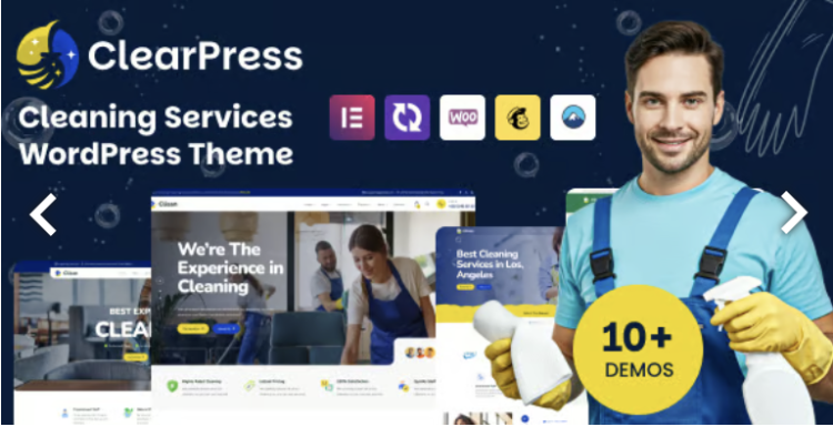 ClearPress - Cleaning Services WordPress Theme
