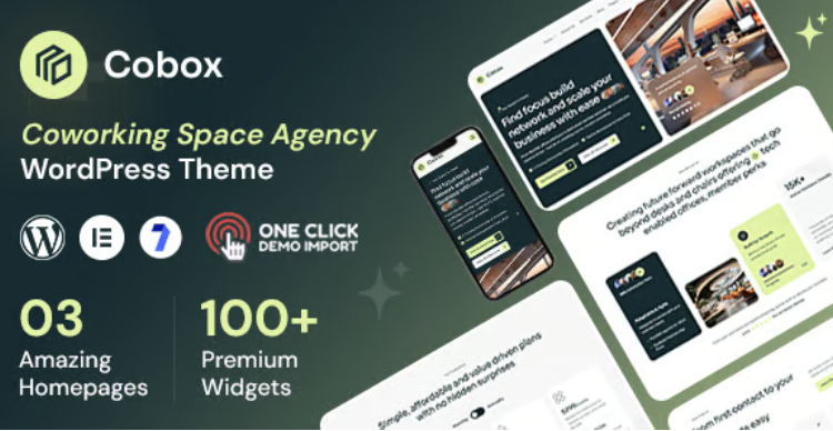 Cobox - Coworking Space Agency WordPress Theme