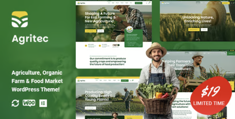 Agritec - Agriculture & Organic Farm WordPress Theme