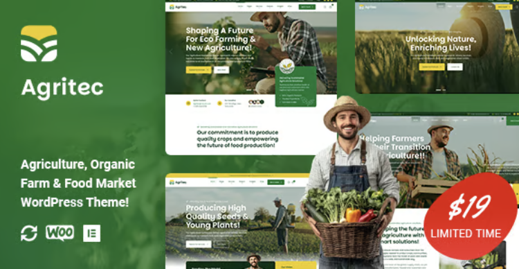 Agritec - Agriculture & Organic Farm WordPress Theme