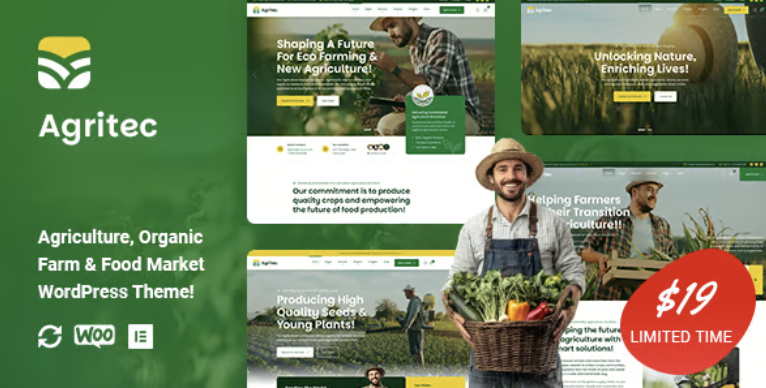 Agritec - Agriculture & Organic Farm WordPress Theme