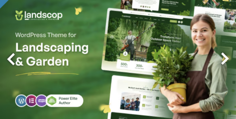 Landscop - Landscaping & Gardening WordPress Theme