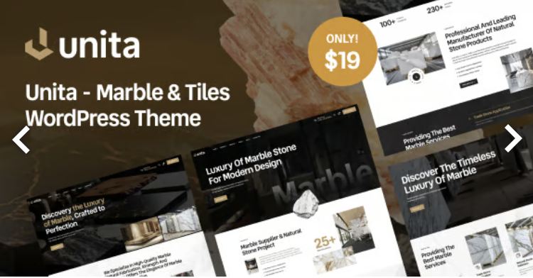 Unita - Marble & Tiles WordPress Theme
