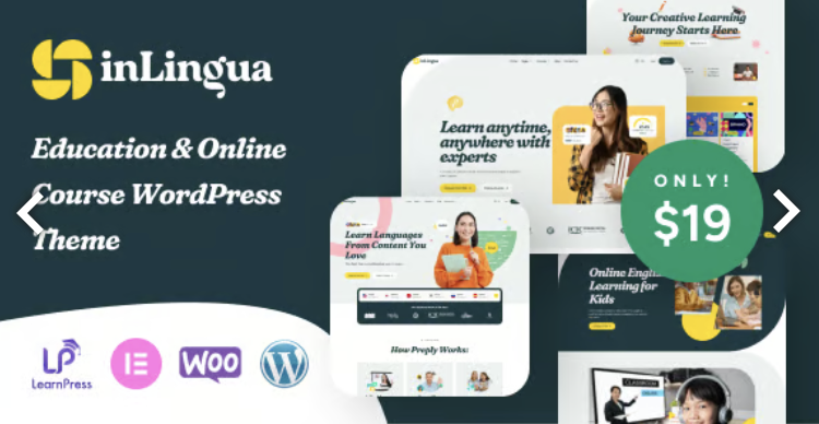 inLingua - Education & Online Course WordPress Theme
