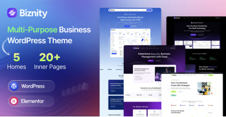 Biznity – Multipurpose Business WordPress Theme 2 Biznity – Multipurpose Business WordPress Theme