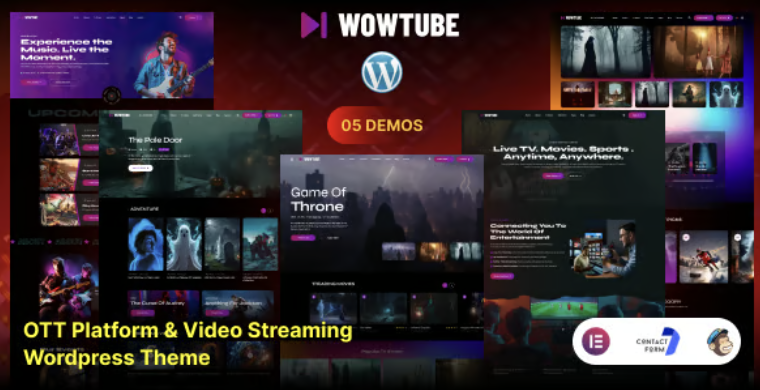 WowTube – OTT Platform & Video Streaming WordPress Theme