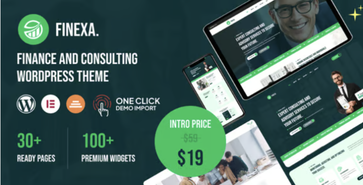 Finexa - Finance & Consulting WordPress Theme