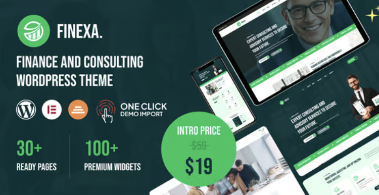 Finexa - Finance & Consulting WordPress Theme
