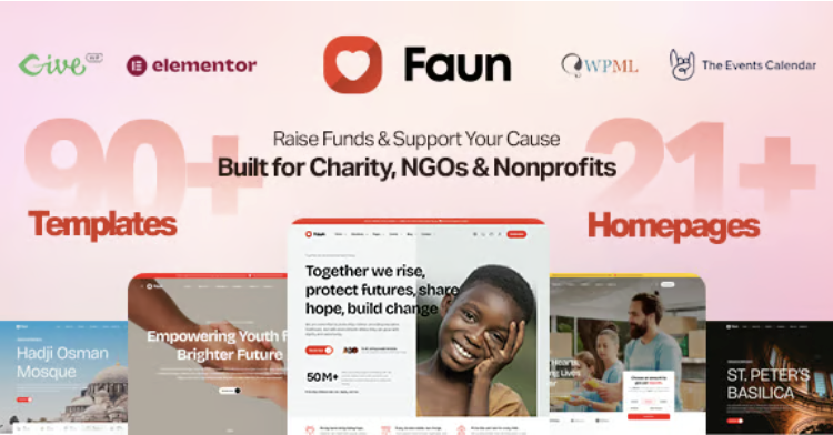 Faun – Nonprofit, Charity & Donation WordPress Theme