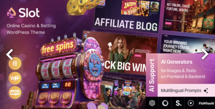 Slot - Online Casino & Betting WordPress Theme