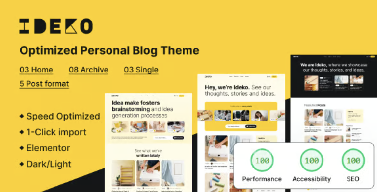 Ideko - Modern & Lightweight WordPress Theme 2 Ideko - Modern & Lightweight WordPress Theme