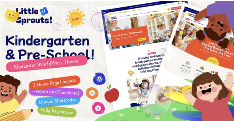 Little Sprouts – Kindergarten & Preschool WordPress Theme