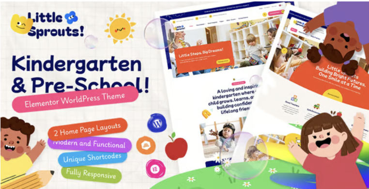 Little Sprouts – Kindergarten & Preschool WordPress Theme 2 Little Sprouts – Kindergarten & Preschool WordPress Theme