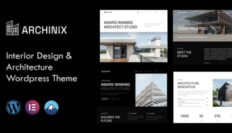 Archinix - Architecture and Interior WordPress Theme