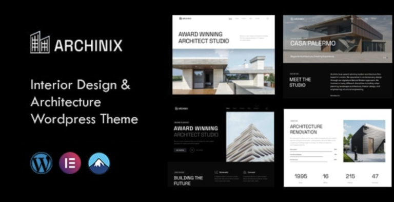 Archinix - Architecture and Interior WordPress Theme