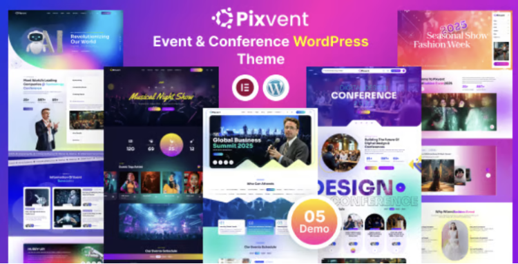 Pixvent – Event and Conference WordPress Theme