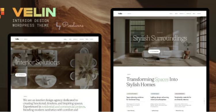 Velin - Interior Design WordPress Theme