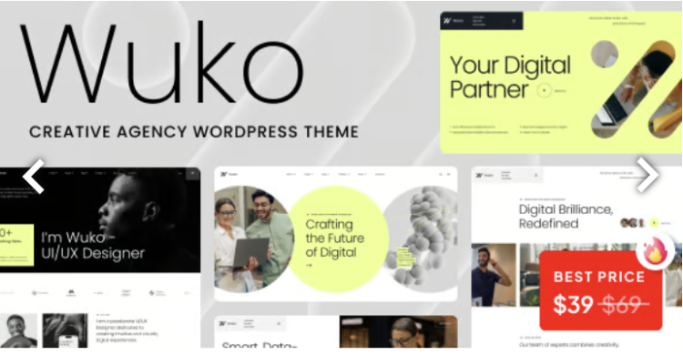 Wuko - Creative Agency WordPress Theme
