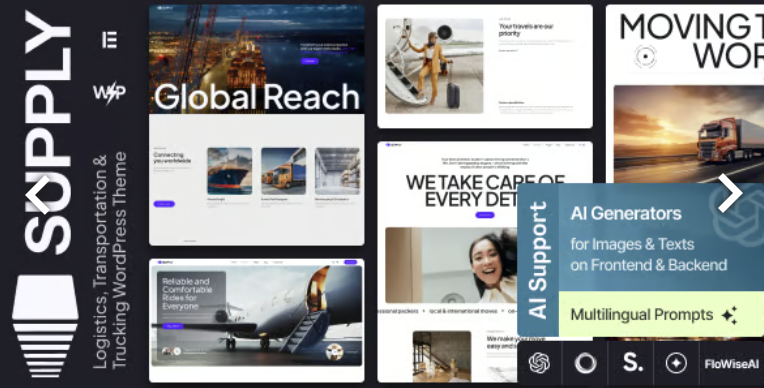 Supply - Logistics, Transportation & Trucking WordPress Theme 2 Supply - Logistics, Transportation & Trucking WordPress Theme