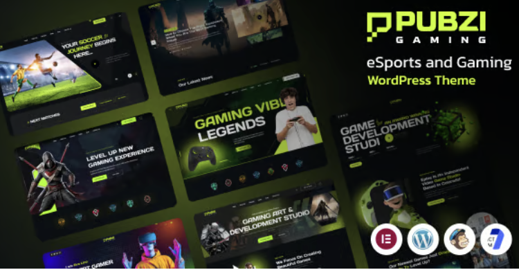 Pubzi – eSports and Gaming WordPress Theme