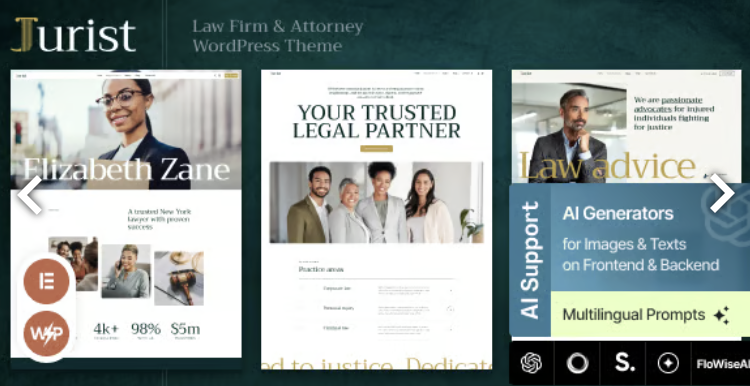 Jurist - Law Firm & Attorney WordPress Theme