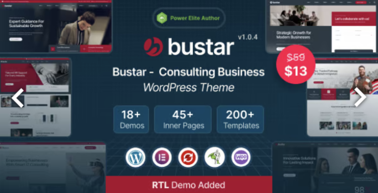 Bustar – Business Consulting WordPress Theme