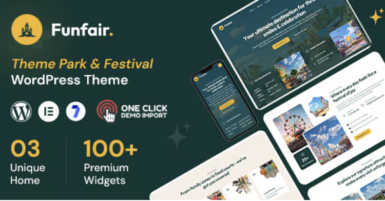 Funfair - Water & Amusement Park WordPress Theme