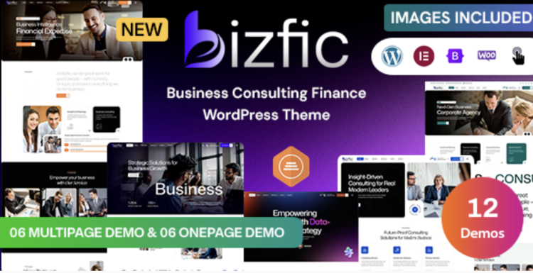 Bizfic – Business Consulting & Financial Advisors Modern WordPress Theme