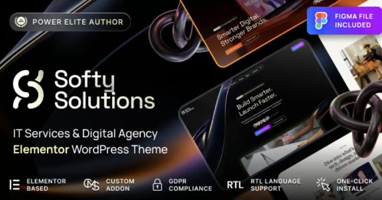Softy Solutions - IT Services & Digital Agency WordPress Theme